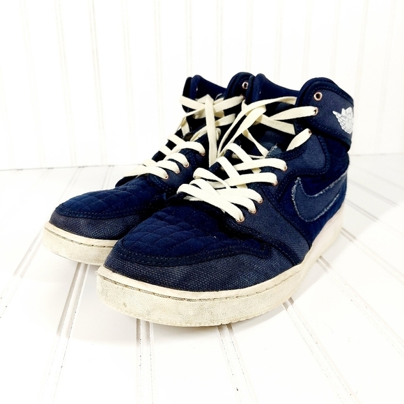 Jordan 1 RetroAJKO Blue Quilted Athletic Shoes A 197 - Picture 2 of 13